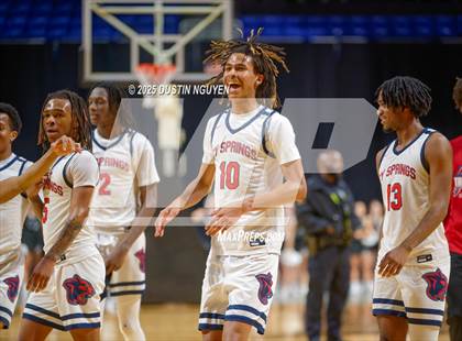 Thumbnail 1 in Cypress Springs vs. Tomball Memorial (UIL Basketball 6A D2 Region II Bi-District) photogallery.