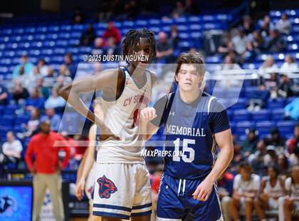 Thumbnail 1 in Cypress Springs vs. Tomball Memorial (UIL Basketball 6A D2 Region II Bi-District) photogallery.