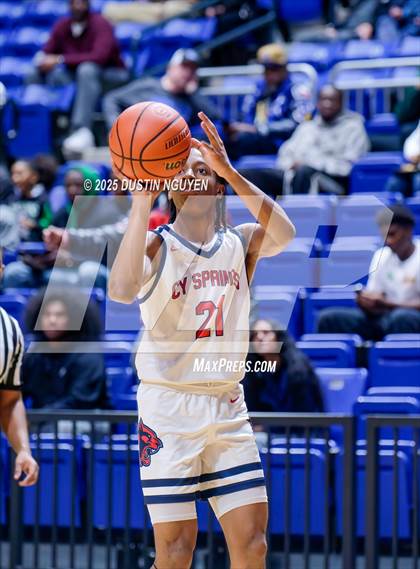 Thumbnail 1 in Cypress Springs vs. Tomball Memorial (UIL Basketball 6A D2 Region II Bi-District) photogallery.