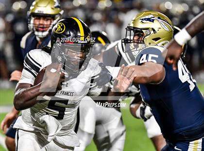 Thumbnail 2 in St. Frances Academy @ St. John Bosco (MaxPreps Game of the Week) photogallery.