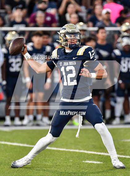 Thumbnail 2 in St. Frances Academy @ St. John Bosco (MaxPreps Game of the Week) photogallery.