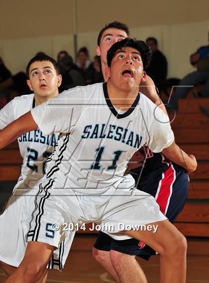 Thumbnail 1 in Salesian vs. Hesperia Christian (MaxPreps Holiday Classic) photogallery.