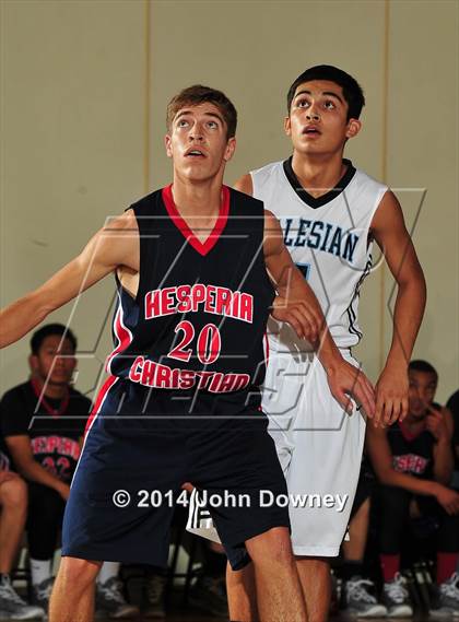 Thumbnail 2 in Salesian vs. Hesperia Christian (MaxPreps Holiday Classic) photogallery.