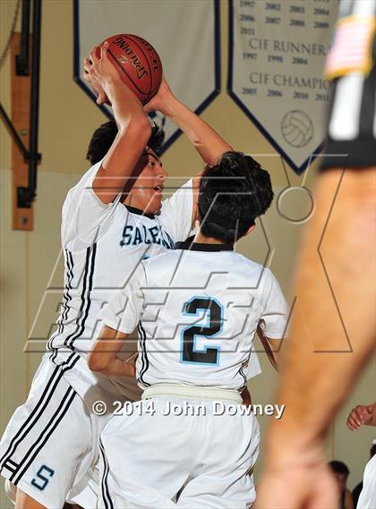 Thumbnail 2 in Salesian vs. Hesperia Christian (MaxPreps Holiday Classic) photogallery.