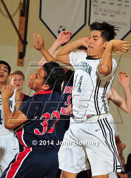 Thumbnail 1 in Salesian vs. Hesperia Christian (MaxPreps Holiday Classic) photogallery.