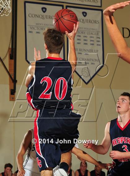 Thumbnail 3 in Salesian vs. Hesperia Christian (MaxPreps Holiday Classic) photogallery.