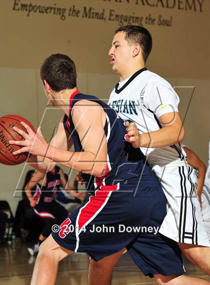 Thumbnail 2 in Salesian vs. Hesperia Christian (MaxPreps Holiday Classic) photogallery.