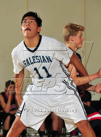 Thumbnail 1 in Salesian vs. Hesperia Christian (MaxPreps Holiday Classic) photogallery.