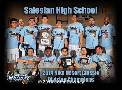 Thumbnail 1 in Salesian vs. Hesperia Christian (MaxPreps Holiday Classic) photogallery.