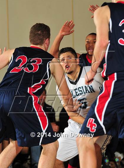 Thumbnail 2 in Salesian vs. Hesperia Christian (MaxPreps Holiday Classic) photogallery.