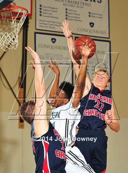Thumbnail 3 in Salesian vs. Hesperia Christian (MaxPreps Holiday Classic) photogallery.