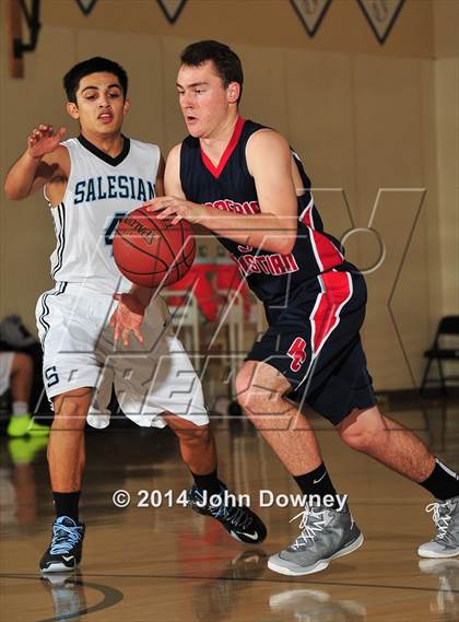 Thumbnail 2 in Salesian vs. Hesperia Christian (MaxPreps Holiday Classic) photogallery.