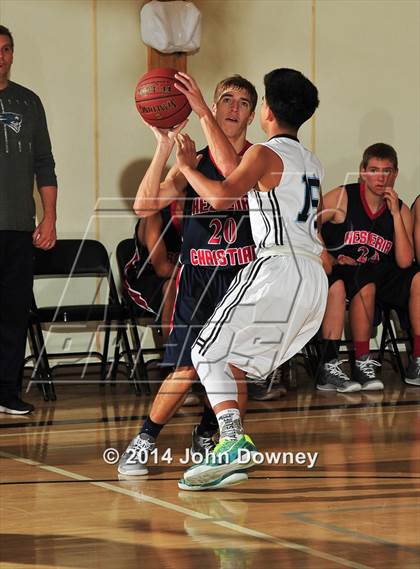 Thumbnail 1 in Salesian vs. Hesperia Christian (MaxPreps Holiday Classic) photogallery.