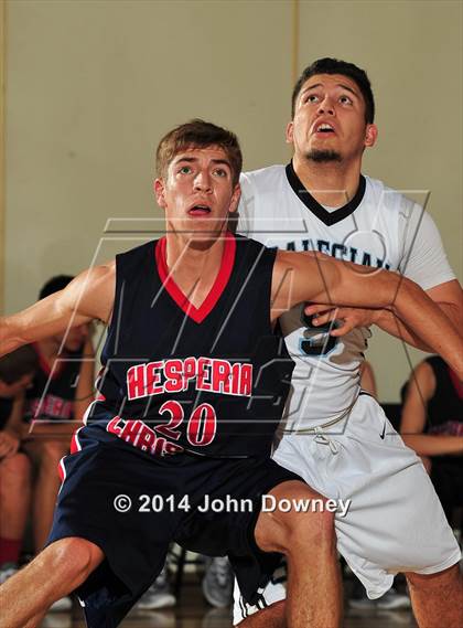 Thumbnail 2 in Salesian vs. Hesperia Christian (MaxPreps Holiday Classic) photogallery.