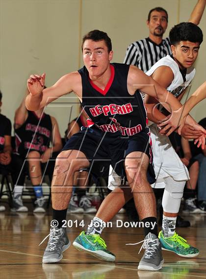 Thumbnail 3 in Salesian vs. Hesperia Christian (MaxPreps Holiday Classic) photogallery.