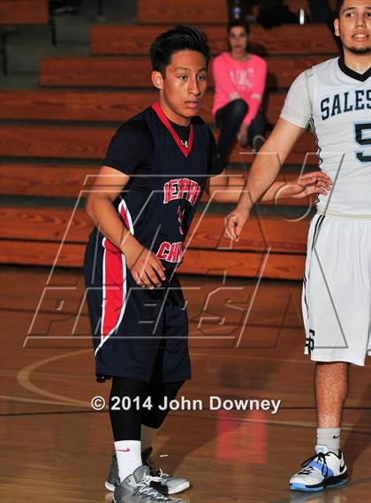 Thumbnail 2 in Salesian vs. Hesperia Christian (MaxPreps Holiday Classic) photogallery.