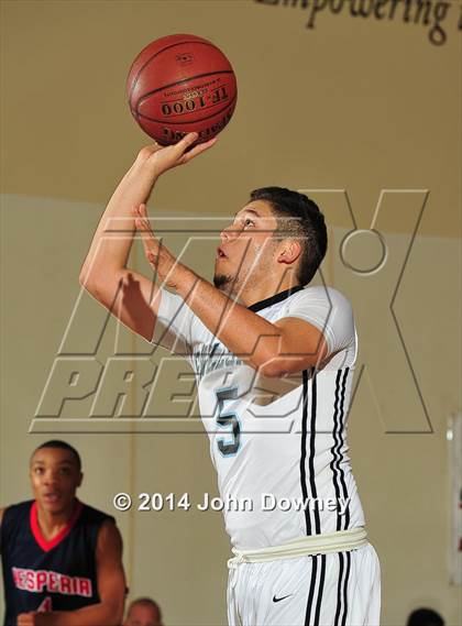 Thumbnail 1 in Salesian vs. Hesperia Christian (MaxPreps Holiday Classic) photogallery.