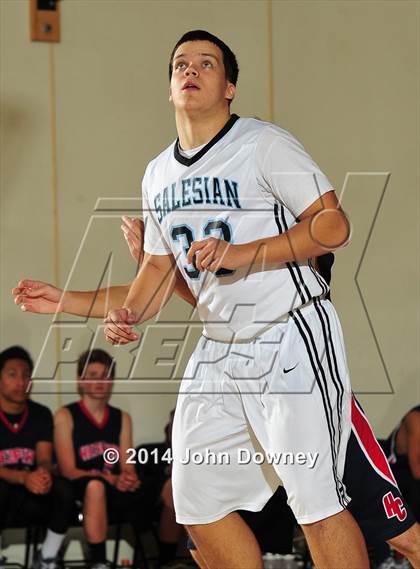 Thumbnail 3 in Salesian vs. Hesperia Christian (MaxPreps Holiday Classic) photogallery.