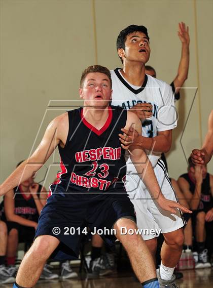 Thumbnail 1 in Salesian vs. Hesperia Christian (MaxPreps Holiday Classic) photogallery.