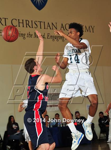Thumbnail 3 in Salesian vs. Hesperia Christian (MaxPreps Holiday Classic) photogallery.