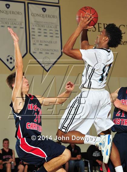 Thumbnail 1 in Salesian vs. Hesperia Christian (MaxPreps Holiday Classic) photogallery.