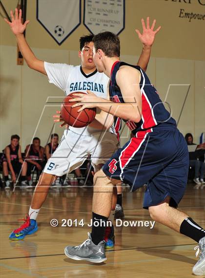 Thumbnail 3 in Salesian vs. Hesperia Christian (MaxPreps Holiday Classic) photogallery.