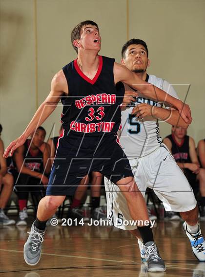 Thumbnail 3 in Salesian vs. Hesperia Christian (MaxPreps Holiday Classic) photogallery.