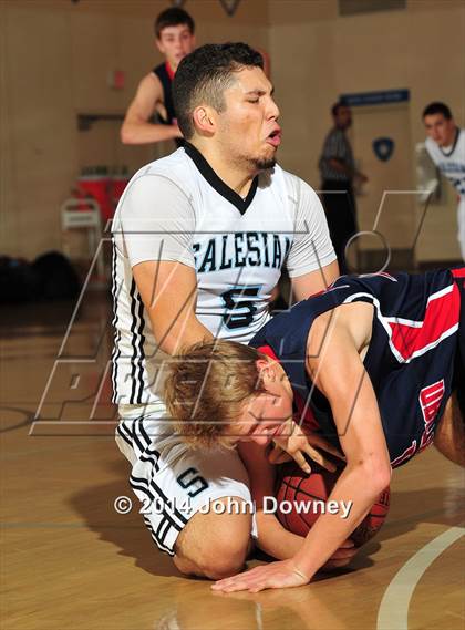 Thumbnail 1 in Salesian vs. Hesperia Christian (MaxPreps Holiday Classic) photogallery.