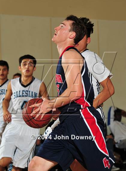 Thumbnail 1 in Salesian vs. Hesperia Christian (MaxPreps Holiday Classic) photogallery.