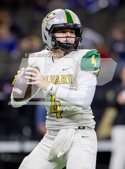 Thumbnail 1 in Calvary Baptist Academy @ St. Charles Catholic (LHSAA Division III Select Final) photogallery.