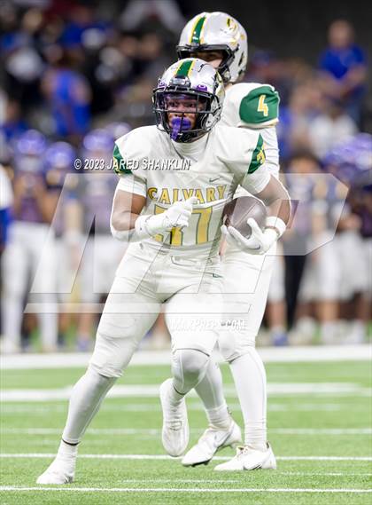 Thumbnail 3 in Calvary Baptist Academy @ St. Charles Catholic (LHSAA Division III Select Final) photogallery.