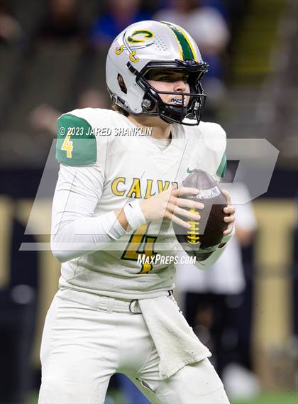 Thumbnail 3 in Calvary Baptist Academy @ St. Charles Catholic (LHSAA Division III Select Final) photogallery.
