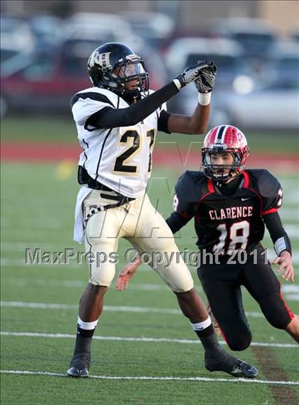 Thumbnail 3 in Rush-Henrietta vs. Clarence (NYSPHSAA Class AA Quarterfinal) photogallery.