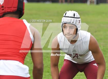 Thumbnail 2 in Mater Dei vs. Alemany (Battle at the Beach 7x7) photogallery.