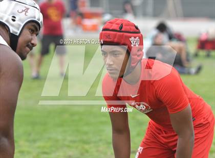 Thumbnail 3 in Mater Dei vs. Alemany (Battle at the Beach 7x7) photogallery.