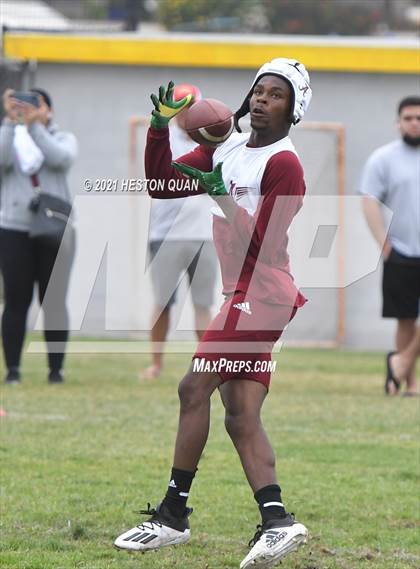 Thumbnail 2 in Mater Dei vs. Alemany (Battle at the Beach 7x7) photogallery.