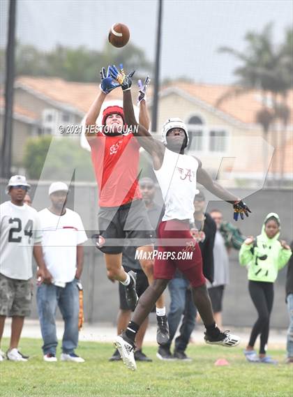 Thumbnail 1 in Mater Dei vs. Alemany (Battle at the Beach 7x7) photogallery.