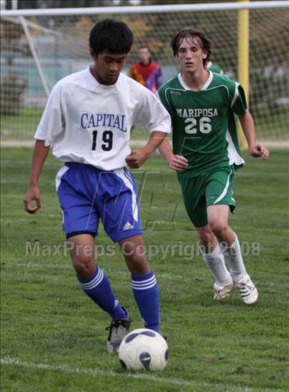 Thumbnail 3 in Mariposa County @ Capital Christian (CIF SJS Playoffs) photogallery.