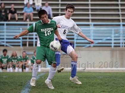 Thumbnail 3 in Mariposa County @ Capital Christian (CIF SJS Playoffs) photogallery.