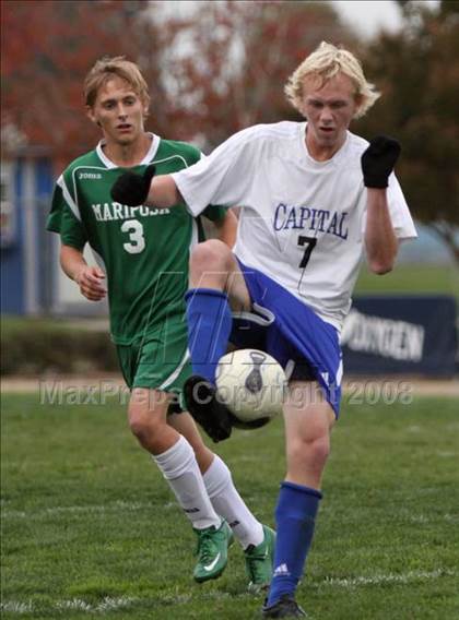 Thumbnail 2 in Mariposa County @ Capital Christian (CIF SJS Playoffs) photogallery.
