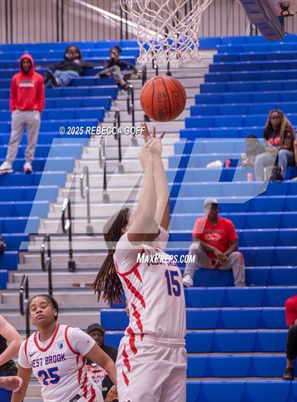 Thumbnail 2 in West Brook vs Friendswood (UIL 5A D1 Basketball Bi-District) photogallery.