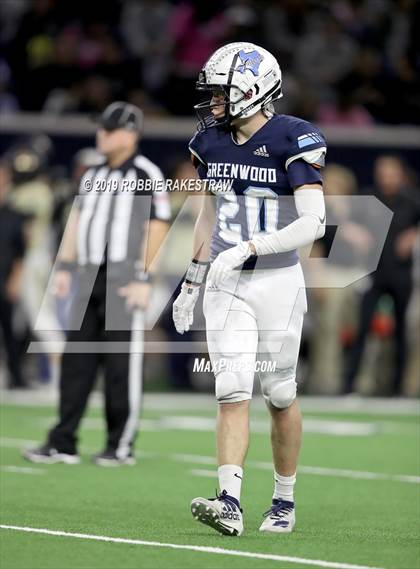Thumbnail 3 in Greenwood vs. Pleasant Grove (UIL 4A Division 2 Semifinal) photogallery.