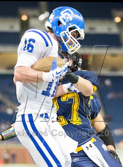 Thumbnail 1 in Detroit Catholic Central vs Clarkston (MHSAA Division 1 Final) photogallery.