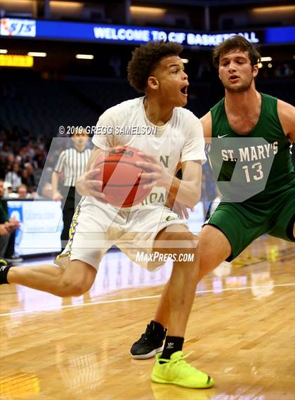 Thumbnail 3 in Grant vs St. Mary's (CIF SJS D2 Final) photogallery.