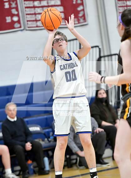Thumbnail 2 in Wildwood Catholic vs Delran (South Jersey Invitational) photogallery.
