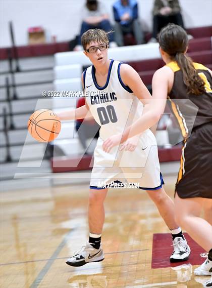 Thumbnail 3 in Wildwood Catholic vs Delran (South Jersey Invitational) photogallery.