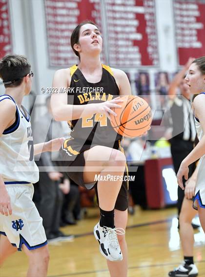 Thumbnail 3 in Wildwood Catholic vs Delran (South Jersey Invitational) photogallery.