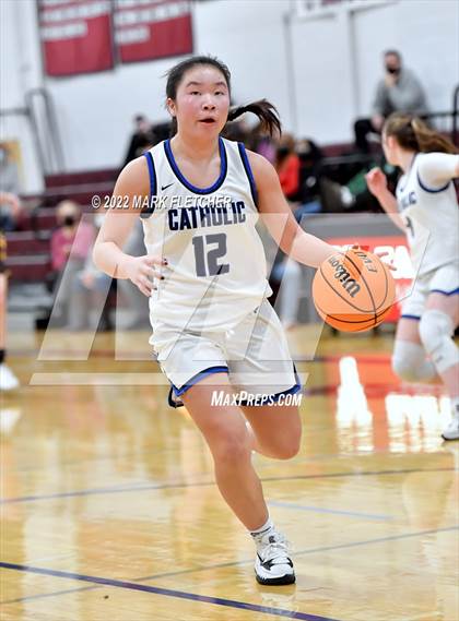 Thumbnail 1 in Wildwood Catholic vs Delran (South Jersey Invitational) photogallery.