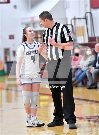 Thumbnail 2 in Wildwood Catholic vs Delran (South Jersey Invitational) photogallery.
