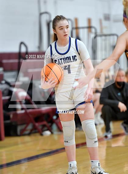 Thumbnail 3 in Wildwood Catholic vs Delran (South Jersey Invitational) photogallery.